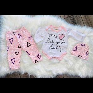 New baby girl 3Pc set